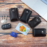Leather Smart Key Holder Wearable Belt Car Key Wallet Organizer
