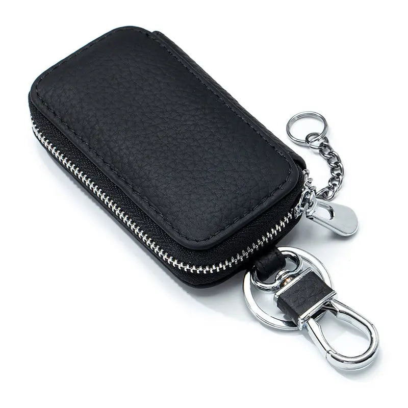 Leather Smart Key Wallets Men/Women Car Key Holder Keys Organizer Case