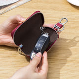 Leather Smart Key Wallets Men/Women Car Key Holder Keys Organizer Case