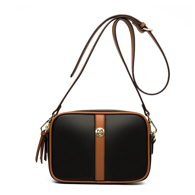 Leather Tote Bag Cowhide Ladies Handbags Women Shoulder Bag Crossbody Bags