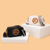 Leather Tote Bag High Cowhide Ladies Handbags Double Zipper Women