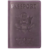 Vintage Cow Leather Passport Holder Case For Men & Women