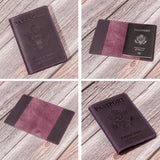 Vintage Cow Leather Passport Holder Case For Men & Women
