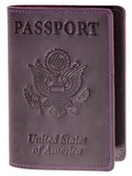 Vintage Cow Leather Passport Holder Case For Men & Women