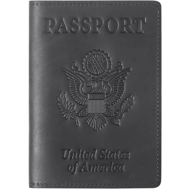 Vintage Cow Leather Passport Holder Case For Men & Women