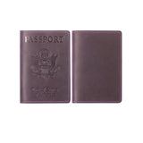 Vintage Cow Leather Passport Holder Case For Men & Women