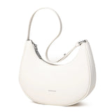 Leather Underarm Women Shoulder Bag Crossbody Bag Cowhide Half Moon Handbags