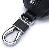 Leather Unisex Key Bag Key Holder Pillow Pattern Zipper Key Case