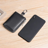 Leather Unisex Key Bag Multifunction Keychain Organizer Wallet