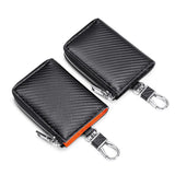 Leather Unisex Key Bag Multifunction Keychain Organizer Wallet