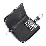 Leather Unisex Key Bag Multifunction Keychain Organizer Wallet