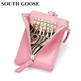 Leather Unisex Key Wallet Multifunction Organizer Bag Men Car Key Holder