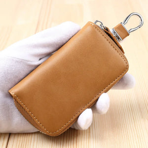 Leather Key Wallets Multifunction Organizer Purse Car Key Holder