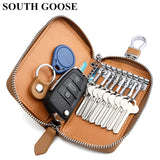 Leather Key Wallets Multifunction Organizer Purse Car Key Holder