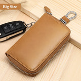 Leather Key Wallets Multifunction Organizer Purse Car Key Holder