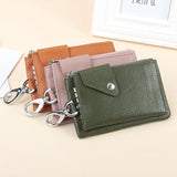 Leather Key Wallet Multifunction Organizer Purse Men Women KeyChain Bag