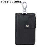 Leather Key Wallet Multifunction Organizer Purse Men Women KeyChain Bag