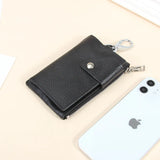 Leather Key Wallet Multifunction Organizer Purse Men Women KeyChain Bag