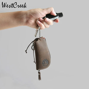 Vintage Leather Key Wallets Unisex Key Case Organizer Man Woman