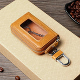 Leather Vintage Men Key Holder European Organizer for Keys Cowhide