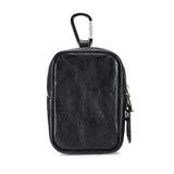 Leather Waist Fanny Pack Earphone Bag Mini Key Holder Pouch