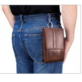 Vintage Leather Waist Pack Fanny Pack Belt Bag Phone Pouch