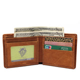 Men's Retro Classic Embossed Leather Wallet