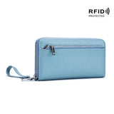 RFID Blocking Business Clutch Wallet Large Capacity Organizer Purse