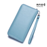 RFID Blocking Business Clutch Wallet Large Capacity Organizer Purse