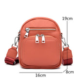Litchi Grain Crossbody Bag Cow Leather Shoulder Bag