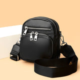 Litchi Grain Crossbody Bag Cow Leather Shoulder Bag