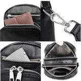 Litchi Grain Crossbody Bag Cow Leather Shoulder Bag