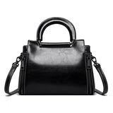 Vintage Oil Wax Leather Women Bag Tote Bag for Women