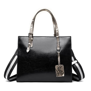 Vintage Leather Shoulder Crossbody Bag for Women Large Tote Handbags