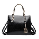 Vintage Leather Shoulder Crossbody Bag for Women Large Tote Handbags