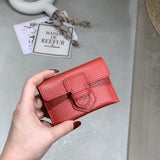 Leather Women Card Wallet Small Purse Business Holders Slim Purse