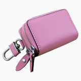 Leather Double Zipper Key Wallets Men & Women