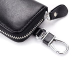 Leather Key Wallets Zipper Key Bag Housekeeper Pouch Purse Keychain