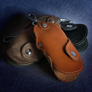 Leather Key Holder Key Wallet Key Pouch Keychain Housekeeper Key Chain Wallet