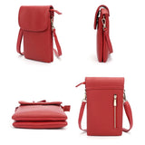 Real Cowhide Women Phone Bag Crossbody Purse
