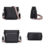 Leather Women Shoulder bag Handbag Female Messenger Bag Casual Ladies Bucket Tot