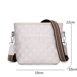 Leather Women Shoulder bag Handbag Female Messenger Bag Casual Ladies Bucket Tot