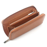 Large Capacity Leather Clutch Bag Men Women Zipper Wallet