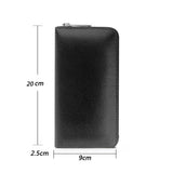 Large Capacity Leather Clutch Bag Men Women Zipper Wallet