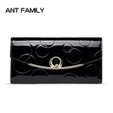 Long Diamond Hasp Wallet Women's Clutch Wallet