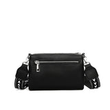 Leather Women's Bag Diamond Shoulder Bags Wide Strap Crossbody Bags 100% Cowhide