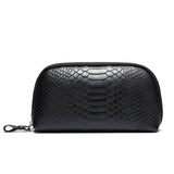 Leather Women's Clutch Bag Snakeskin Pattern Cowhide Purse Casual Tote Bag