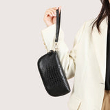 Leather Women's Clutch Bag Snakeskin Pattern Cowhide Purse Casual Tote Bag