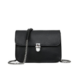 Leather Women's Shoulder Bag Crossbody Messenger Bag High Lock