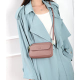 Leather Women's Shoulder Bags Ladies Daily Messenger Bags Female Cellphone Cross